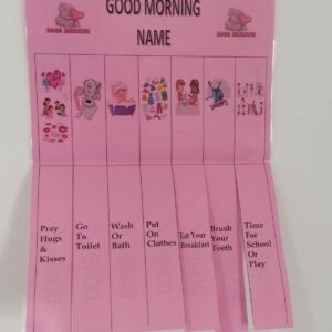 Personalised Handmade Girls And Boys Morning Routine's